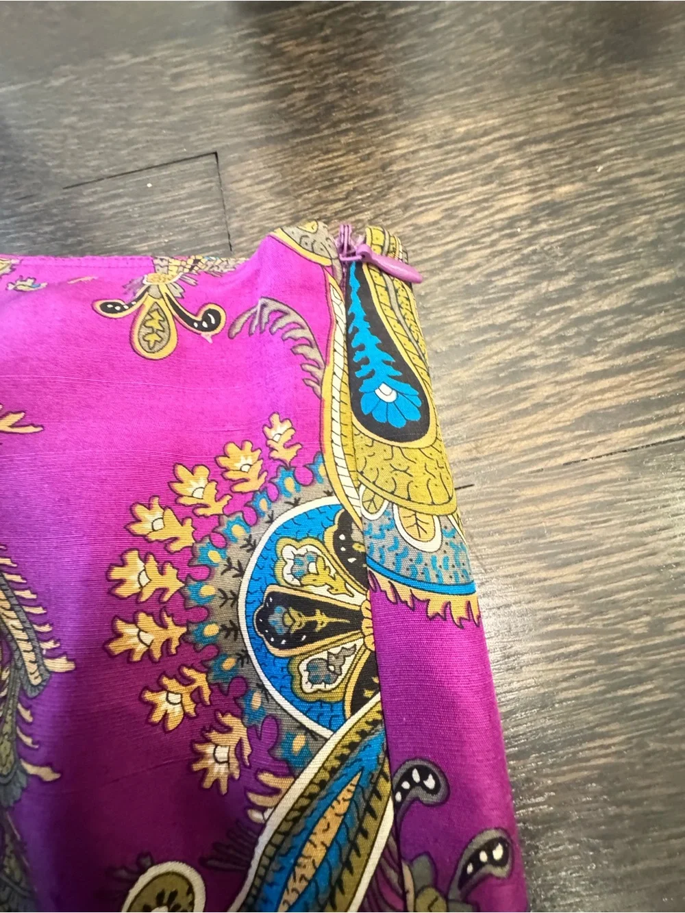 Worthington purple Paisley Stretch Capri Leggings